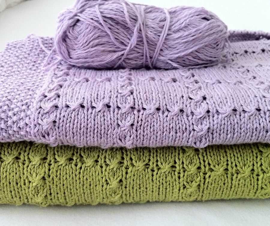 Bubble blanket knitting pattern