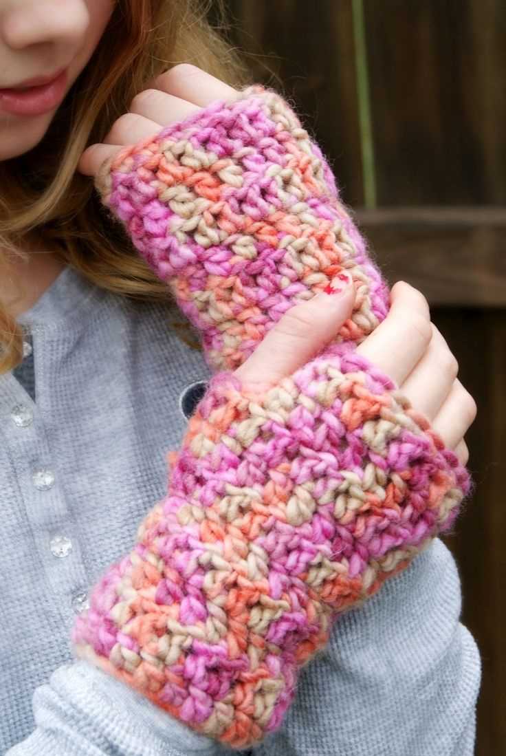 Bulky fingerless gloves knitting pattern