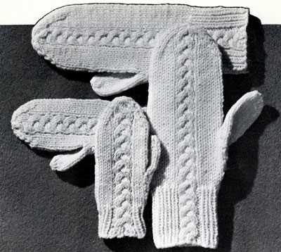 Bulky knit mitten pattern free