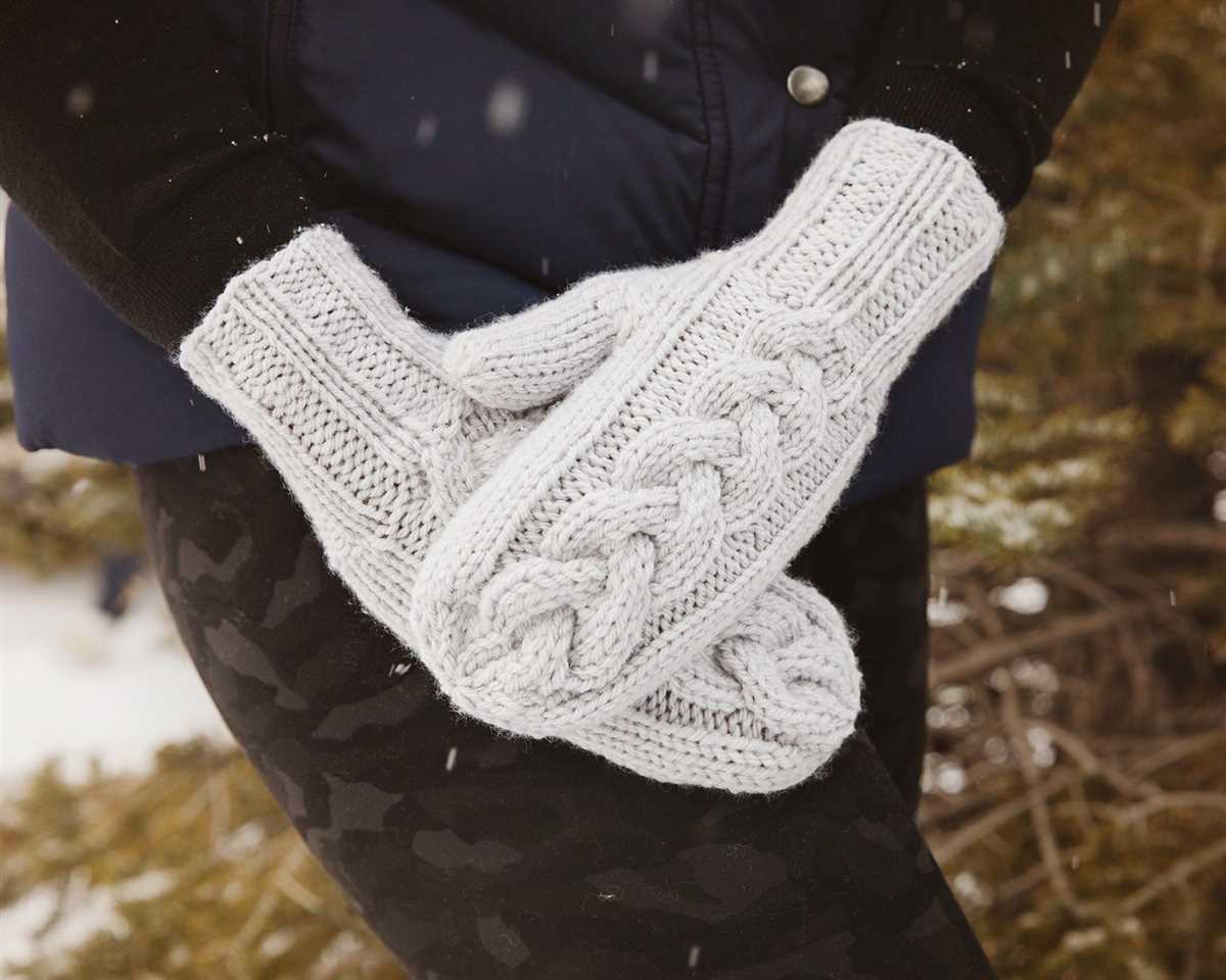 Bulky knit mitten pattern free