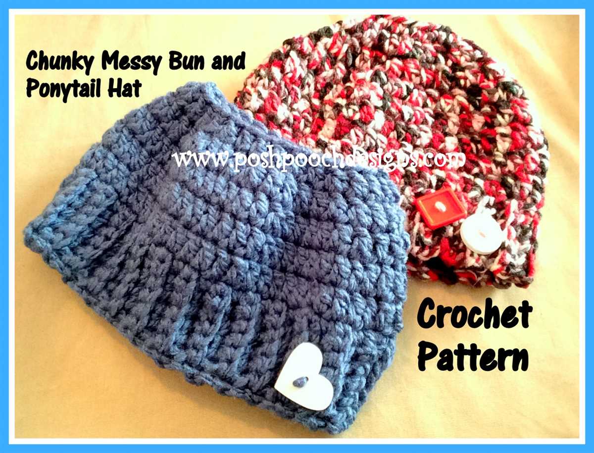 Bun hat knitting pattern