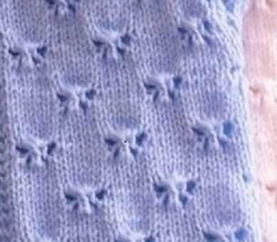Butterfly knit pattern