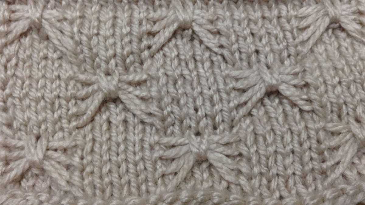 Butterfly knit pattern