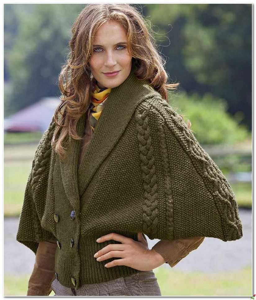 Button poncho knitting pattern