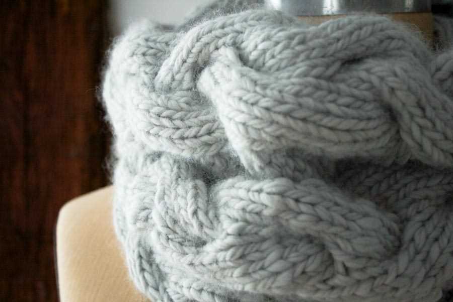 Cable cowl knitting pattern