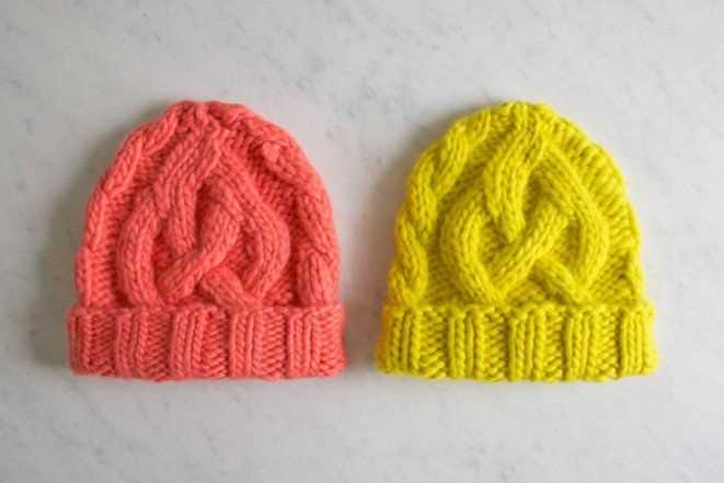 Cable hat knit pattern