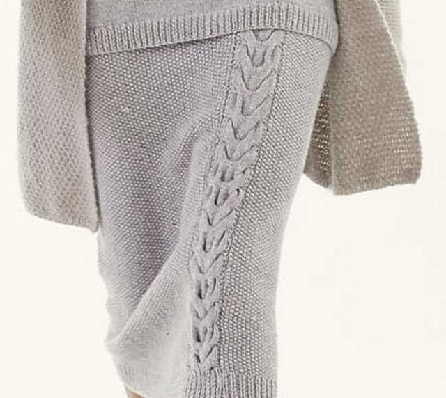 Cable knit skirt pattern