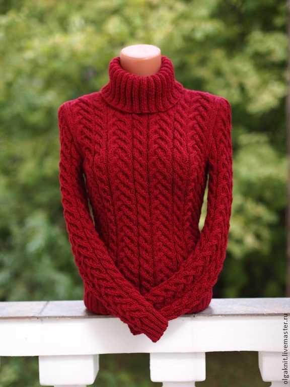 Cable knit turtleneck sweater pattern