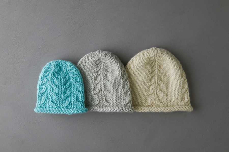 Cable hat knit pattern