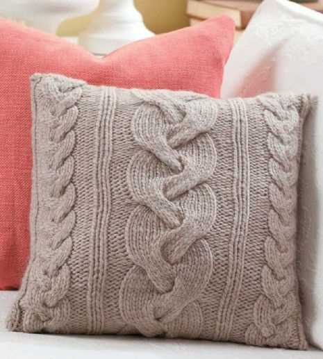 Cable knit cushion pattern free