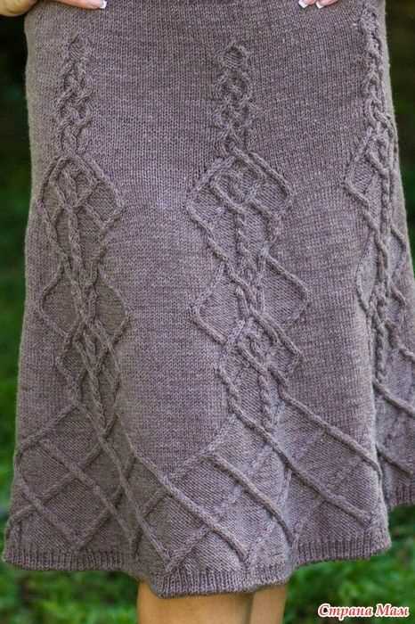 Cable knit skirt pattern