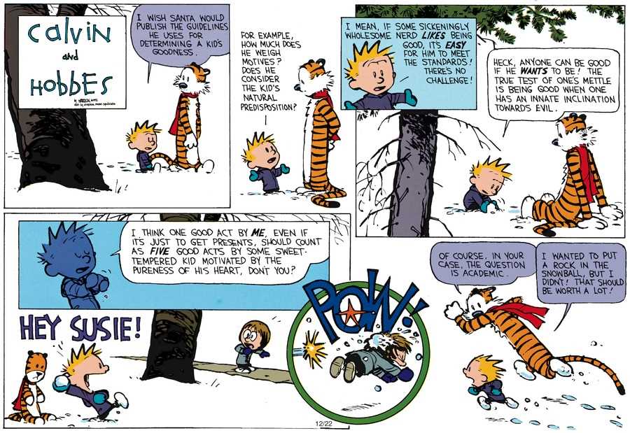 Calvin and hobbes knitting pattern