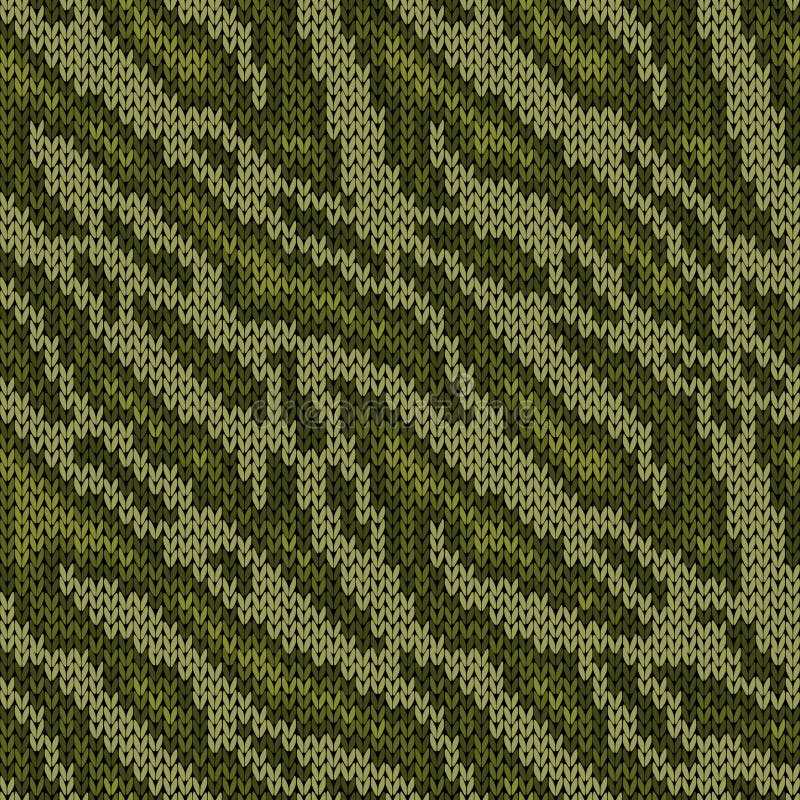 Camouflage knitting pattern