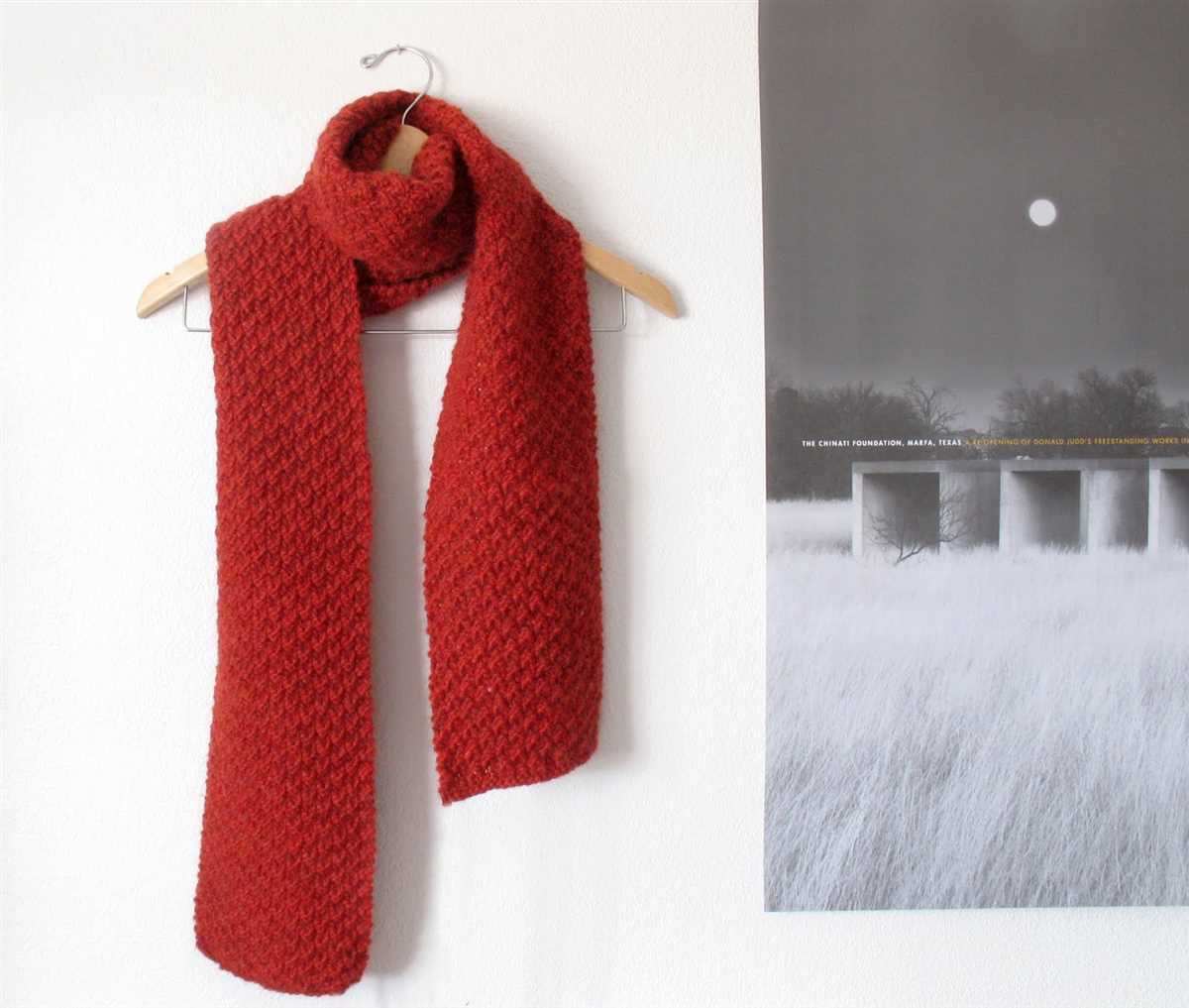 Candy cane scarf knit pattern