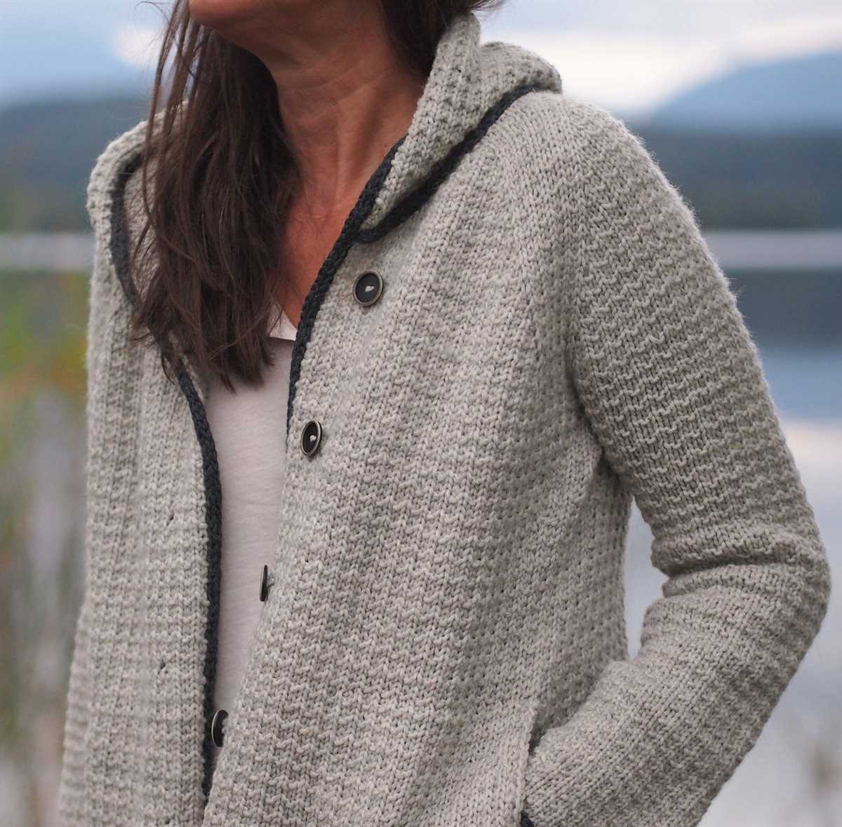 Cardigan jacket knitting pattern
