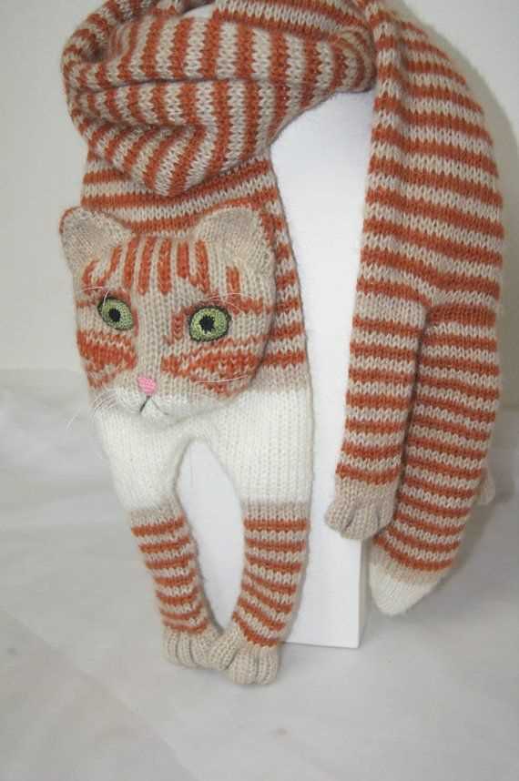 Cat scarf knitting pattern