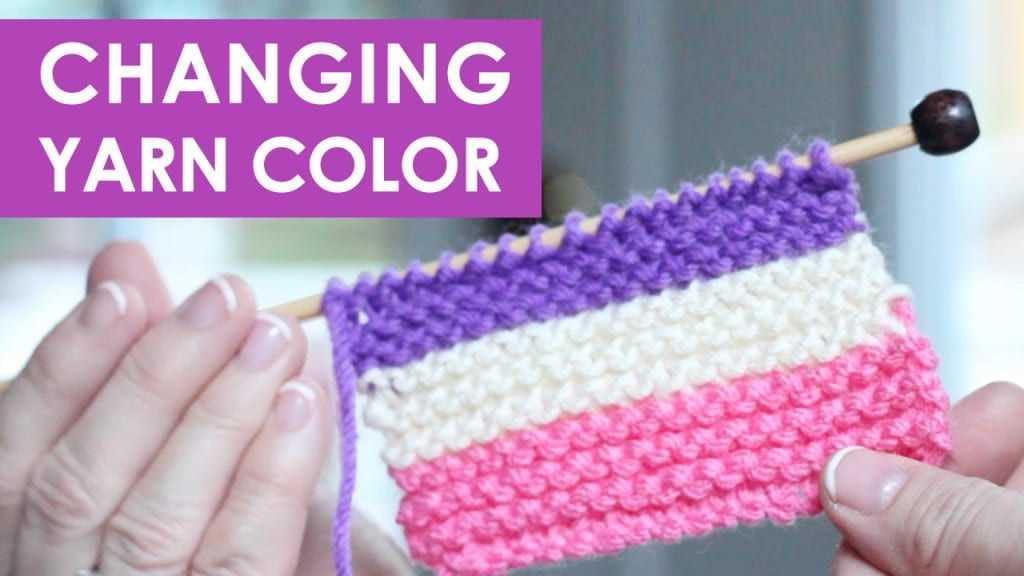 Changing colors in knitting patterns