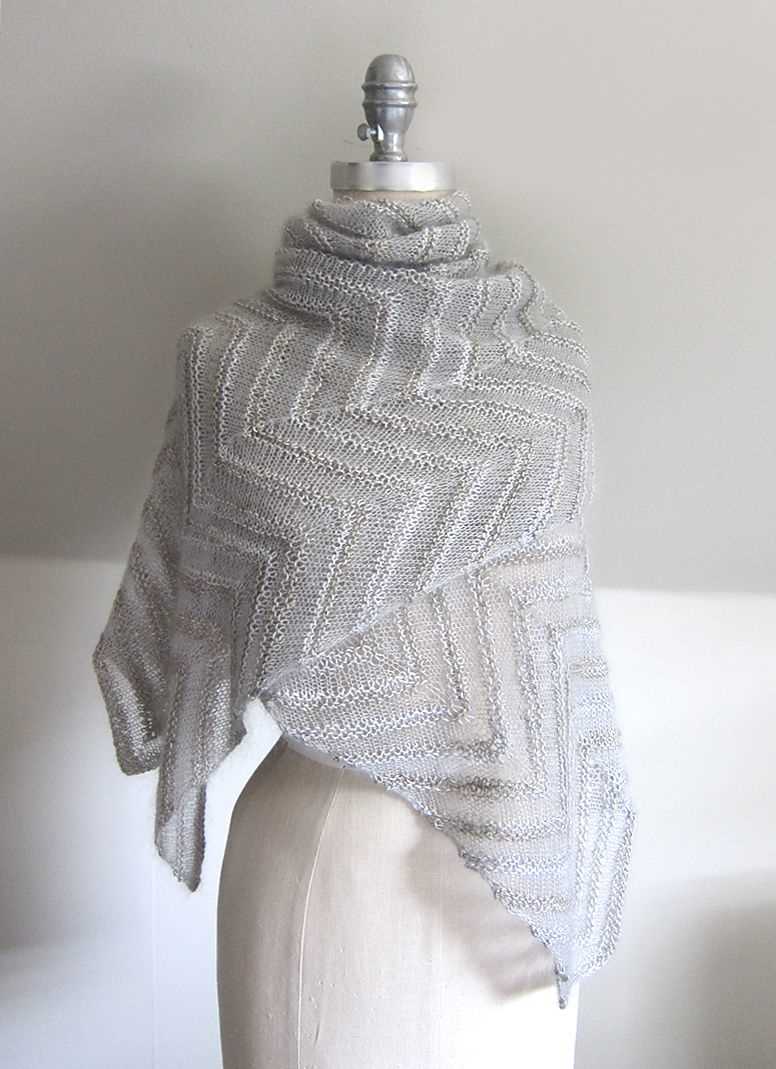 Chevron shawl knitting pattern