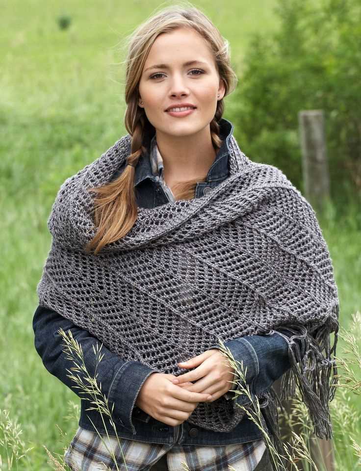 Chevron shawl knitting pattern