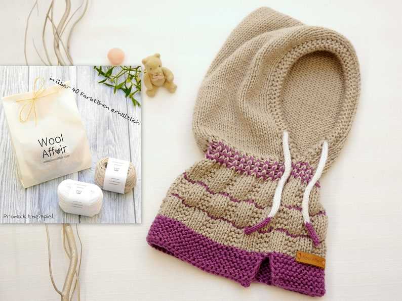 Child's hat and scarf knitting pattern