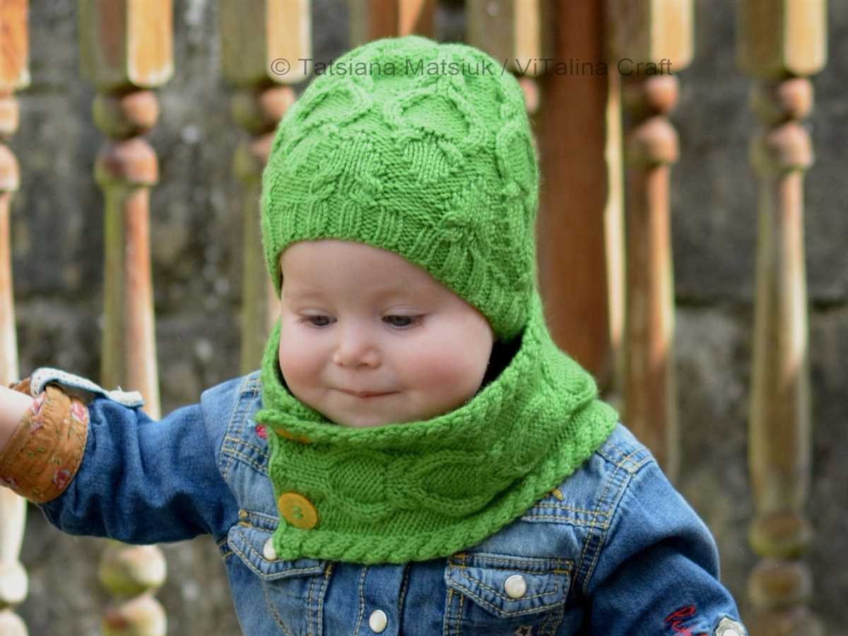 Child's hat and scarf knitting pattern
