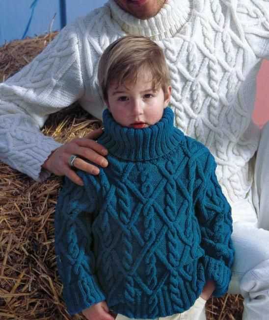Child's cable knit sweater pattern