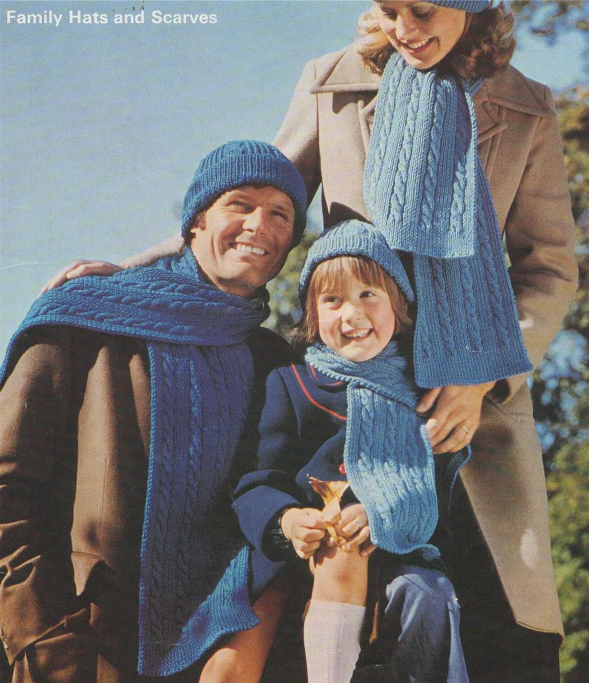 Child's hat and scarf knitting pattern