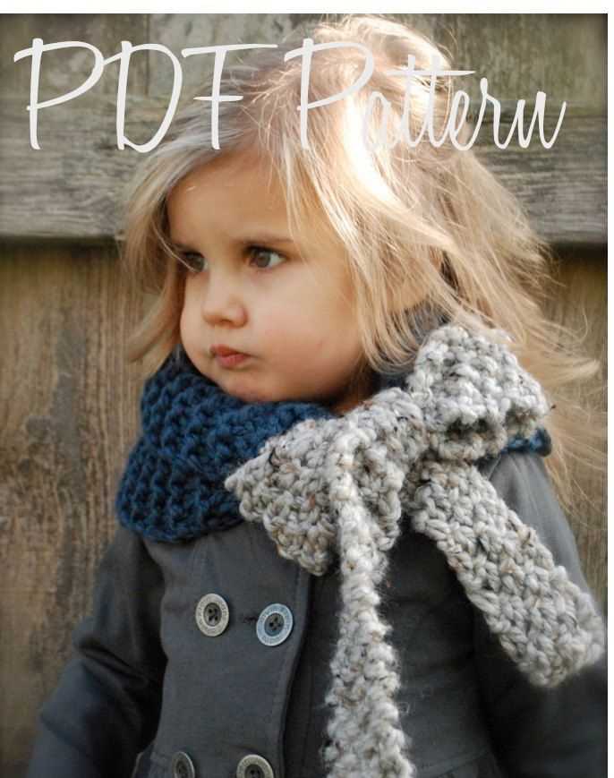 Children's cowl knitting pattern