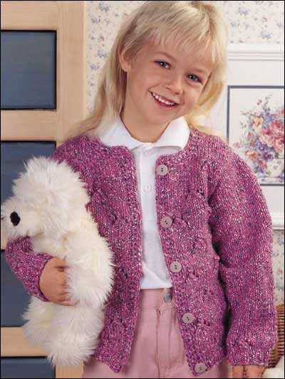 Childs ballet cardigan knitting pattern