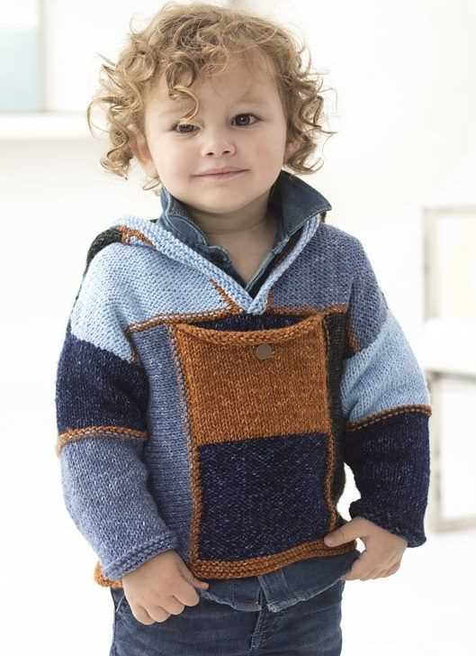 Childs sweater free knitting pattern