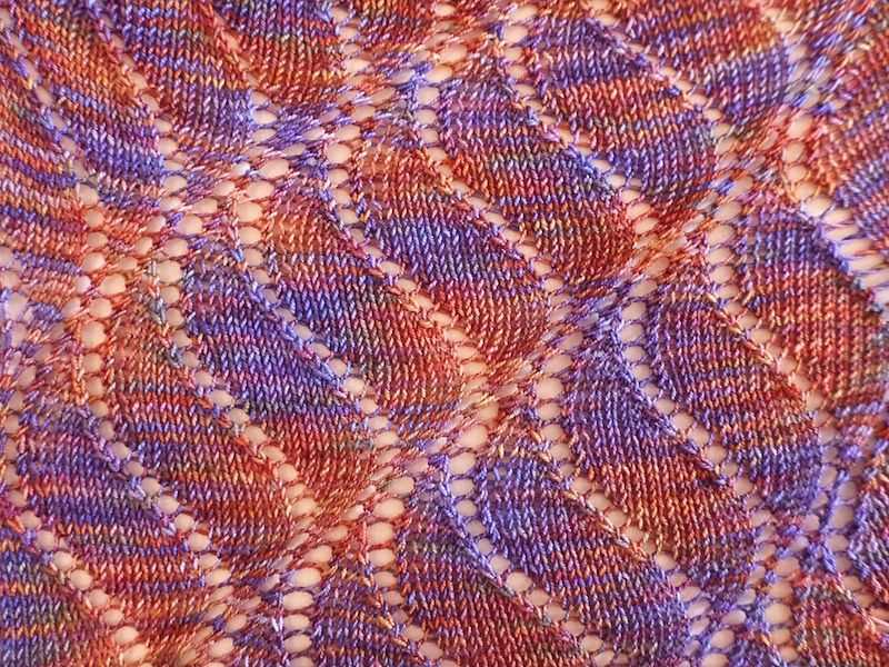 Chinese wave knitting pattern