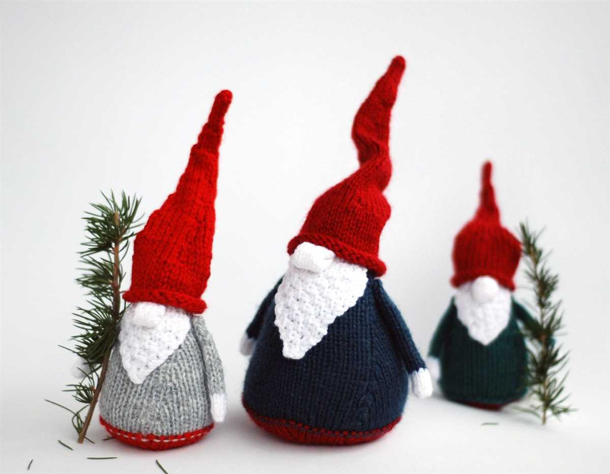 Christmas gnome knitting pattern