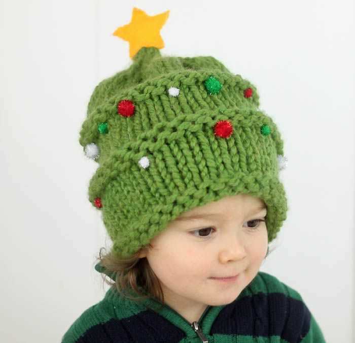 Christmas knit hat patterns