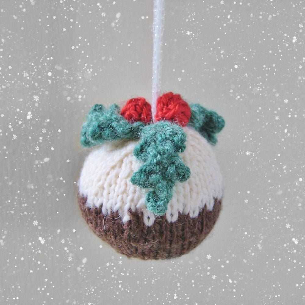 Christmas pudding knitting pattern