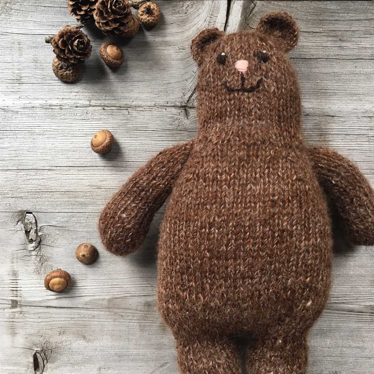Christmas teddy bear knitting pattern