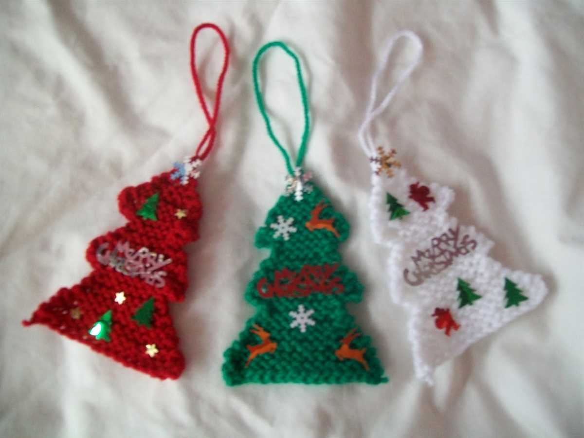 Christmas tree knitting patterns free