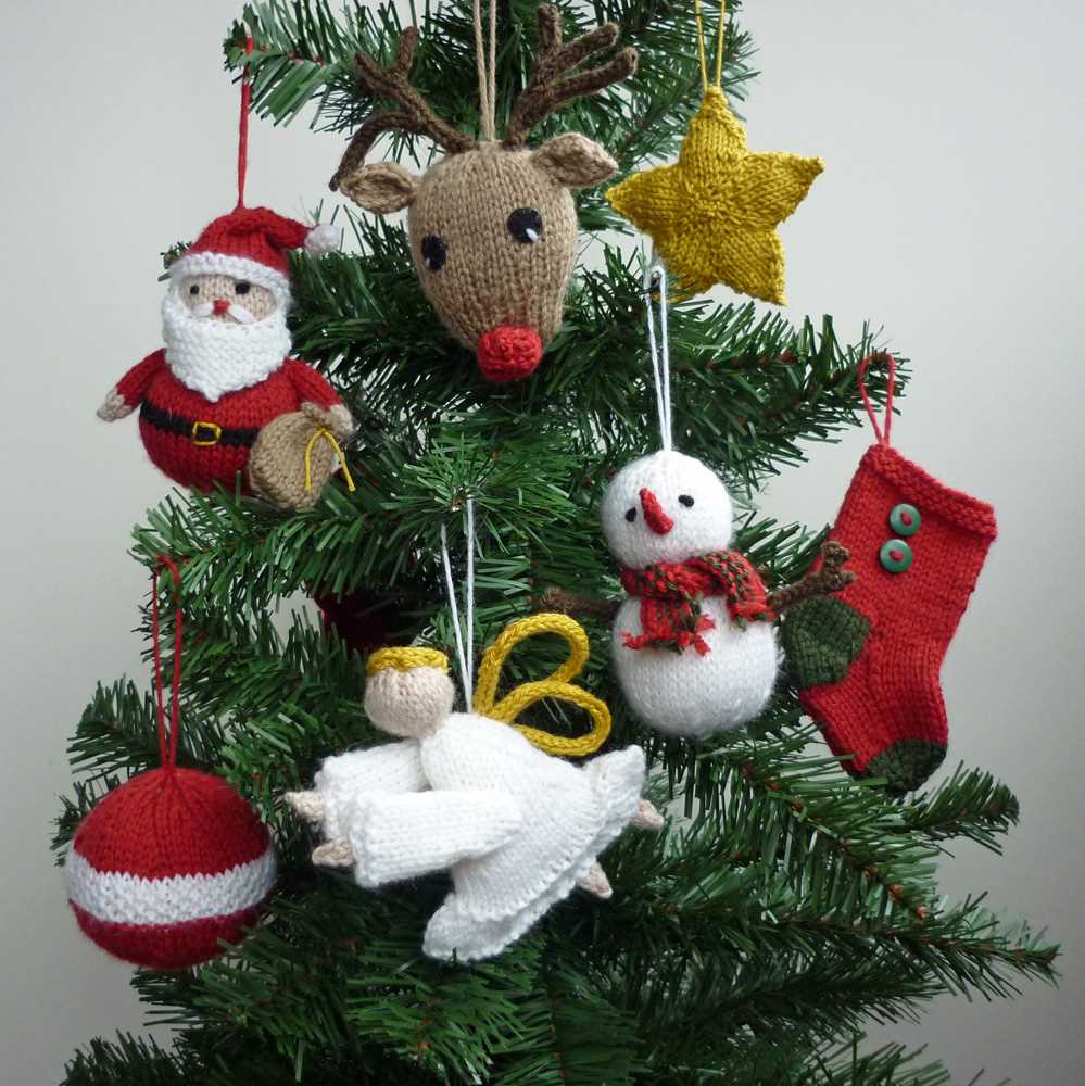 Christmas tree ornament knitting patterns