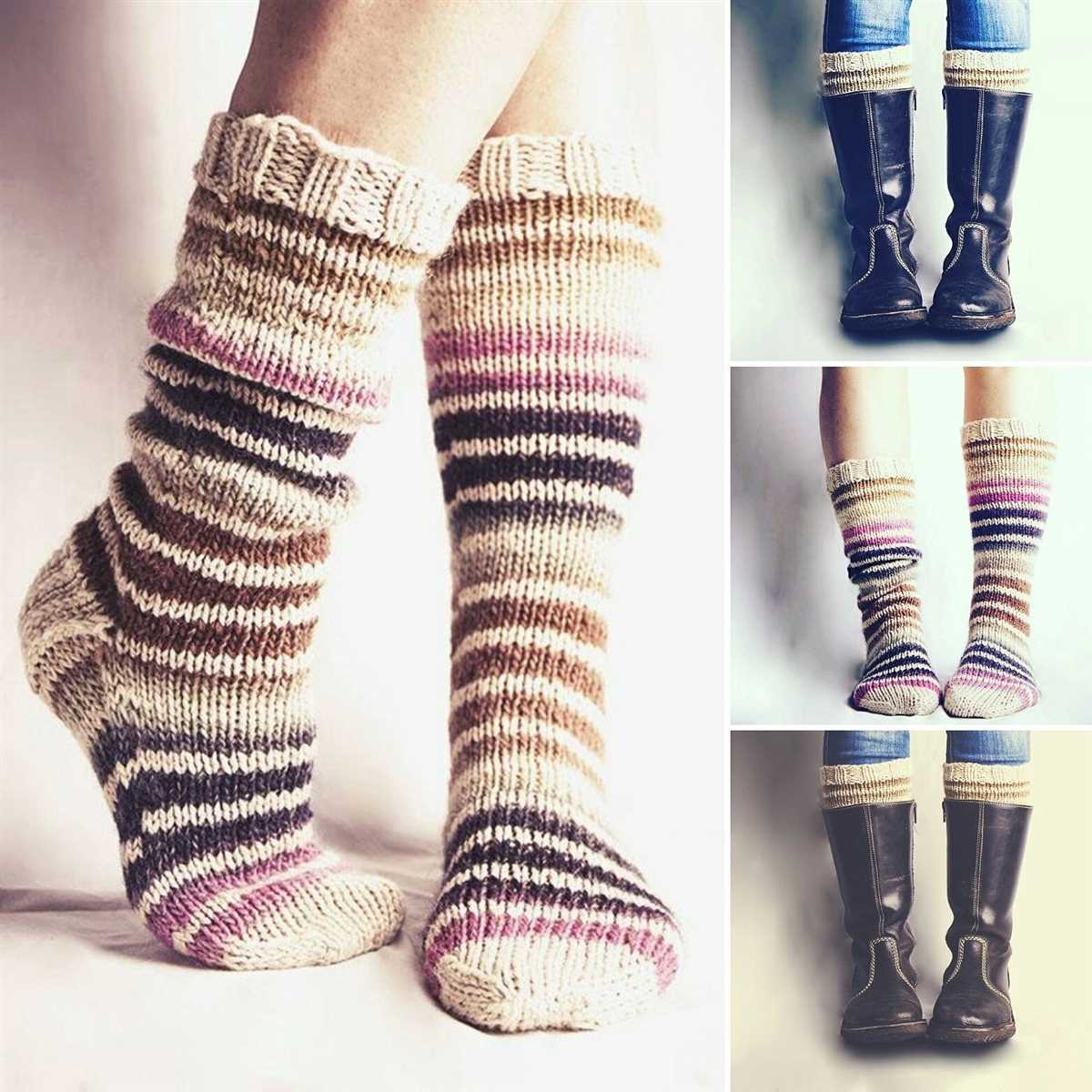 Chunky boot socks knitting pattern