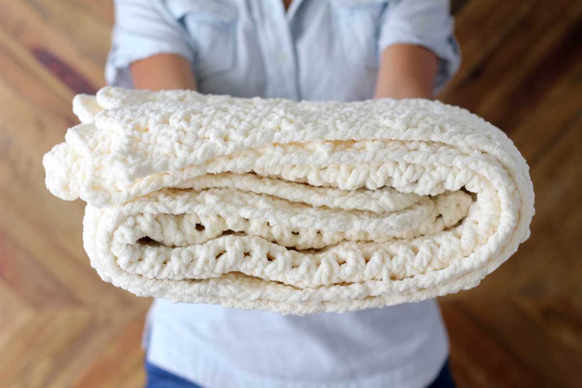 Chunky knit baby blanket free pattern