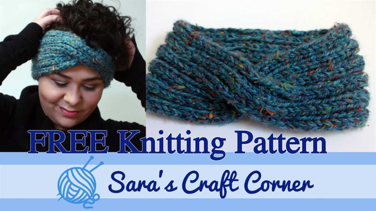 Chunky knit headband pattern