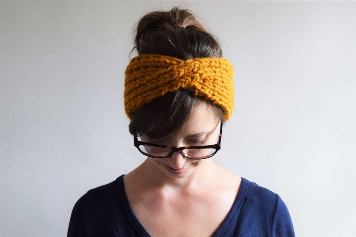 Chunky knit headband pattern