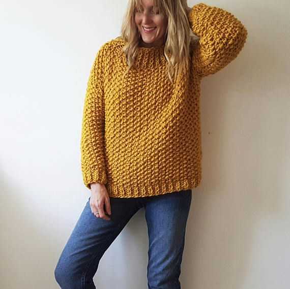 Chunky knit jumper pattern