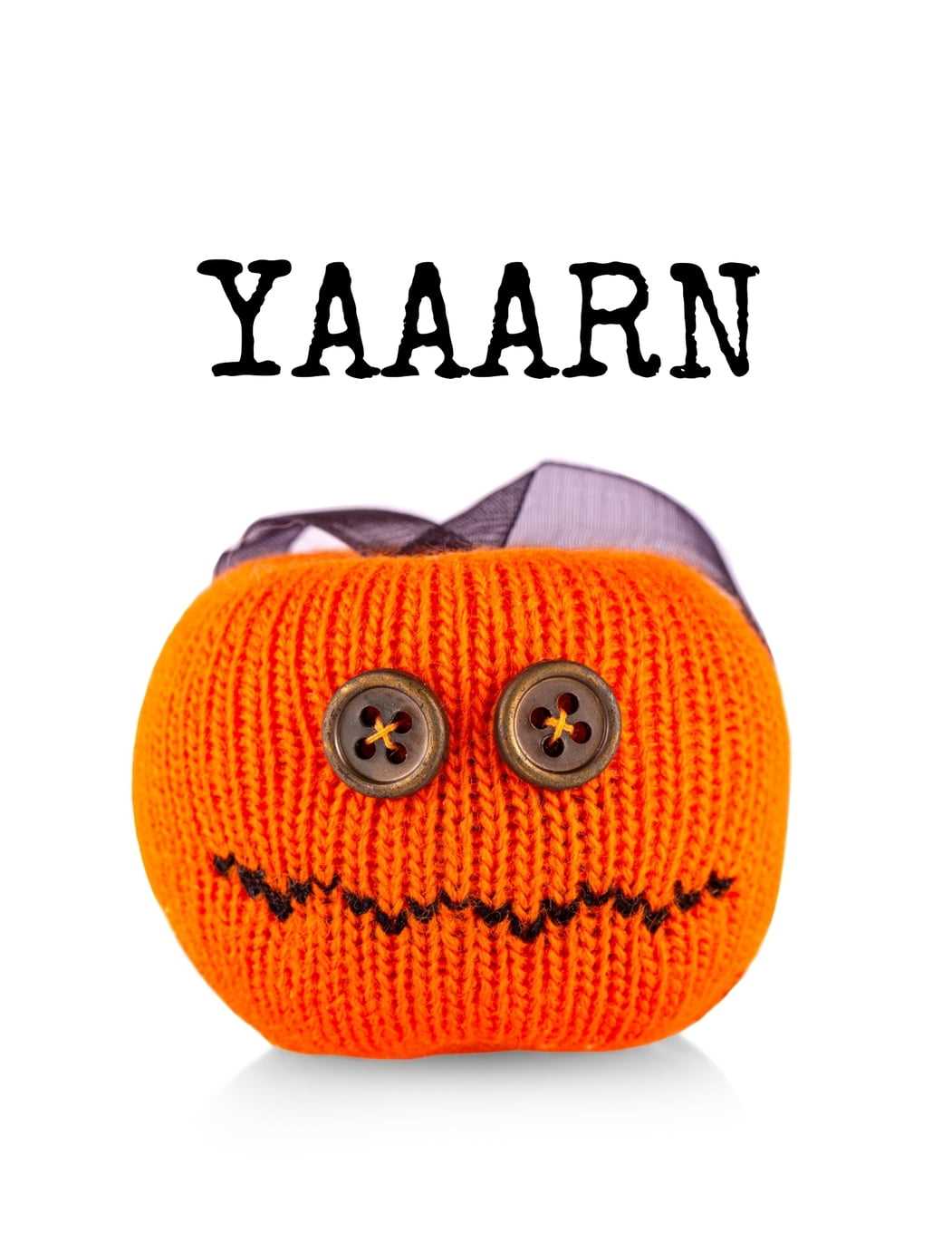 Chunky knit pumpkin pattern