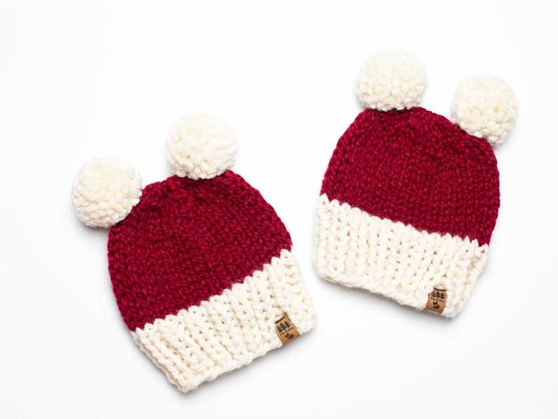 Chunky knit santa hat pattern