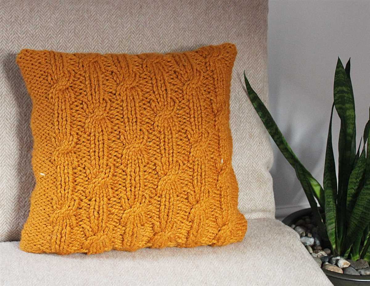 Chunky pillow knitting pattern