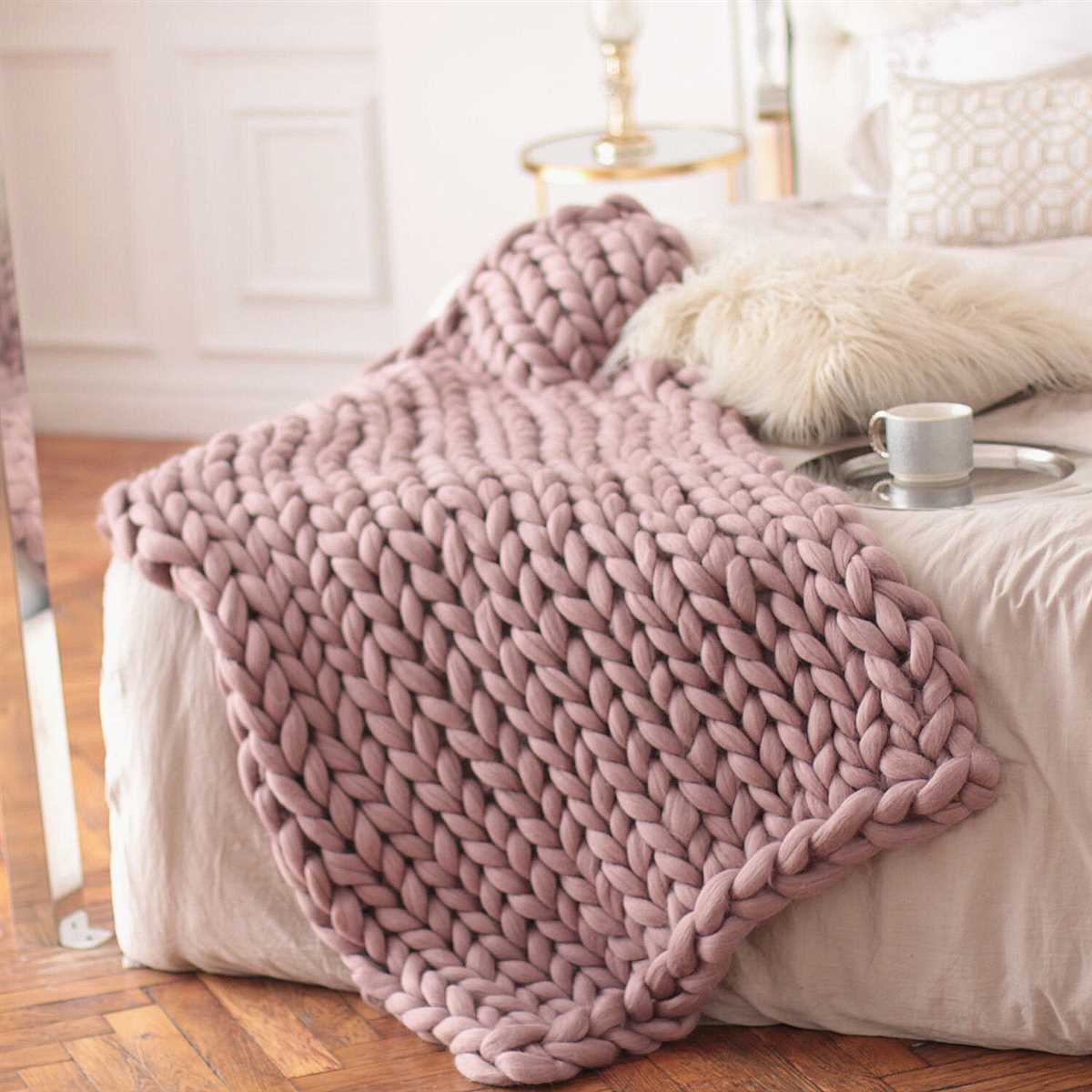 Chunky blanket knitting pattern uk