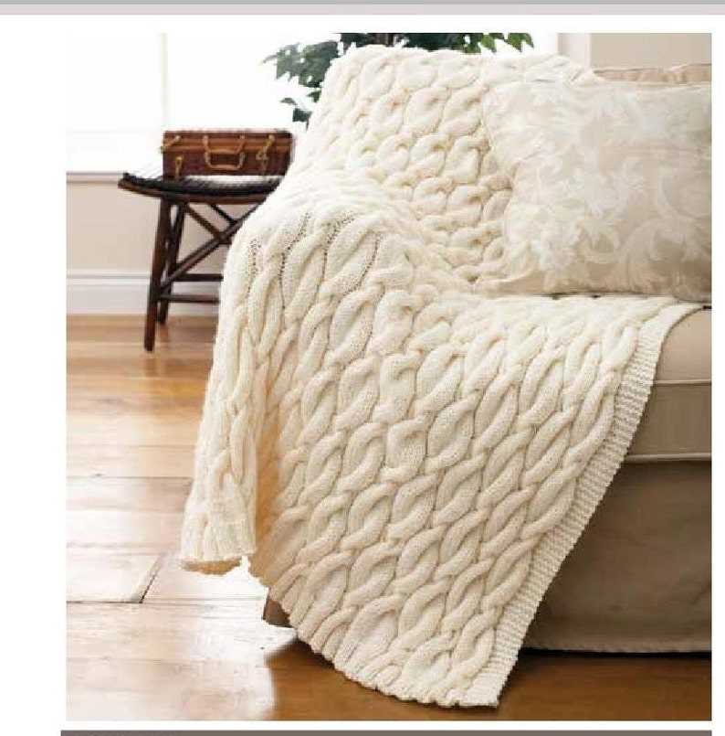Chunky knit baby blanket free pattern