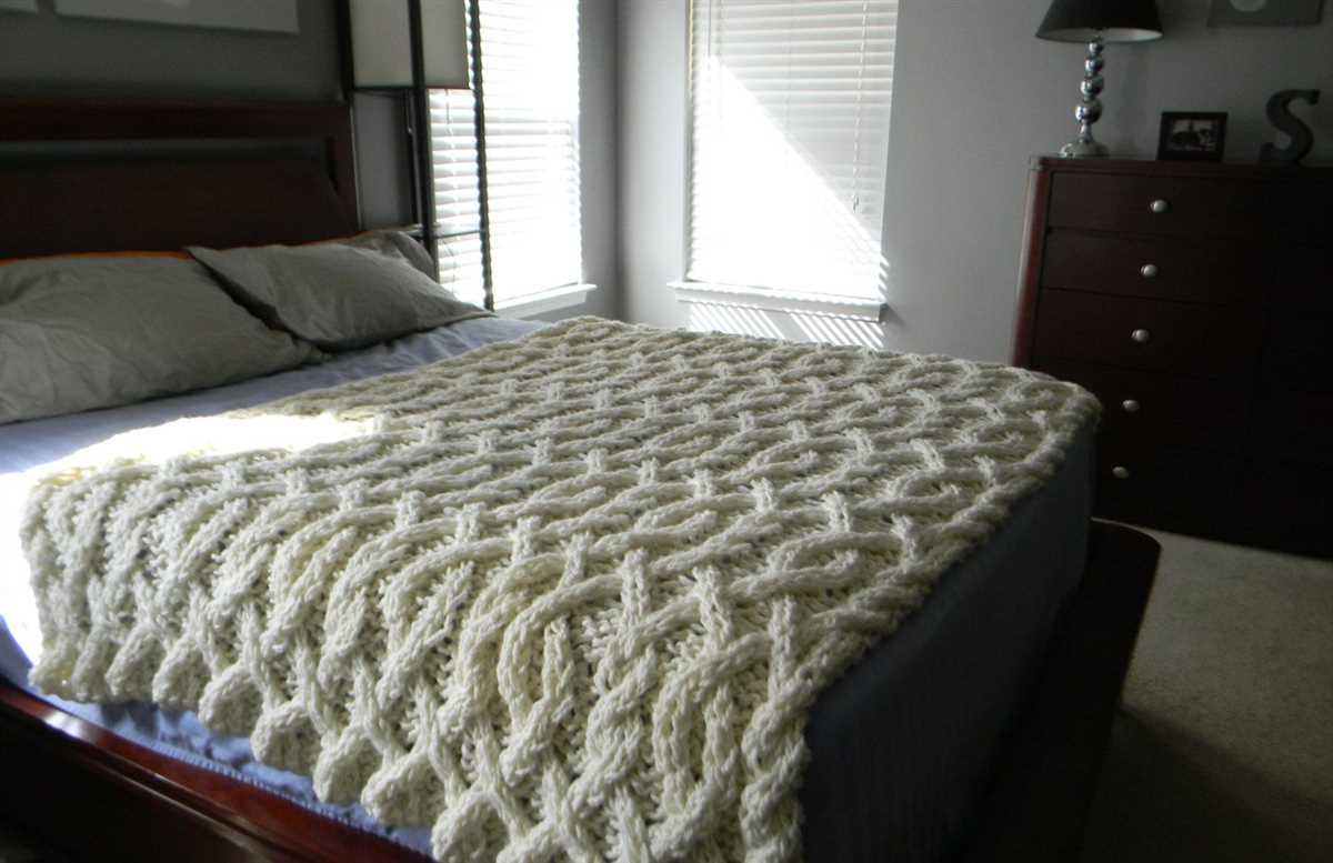 Chunky knit crochet blanket pattern
