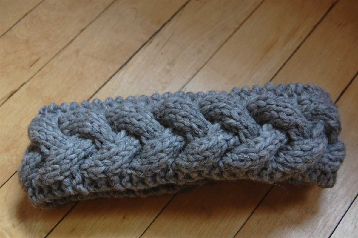 Chunky knit headband pattern