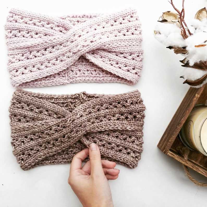 Chunky knit headband pattern